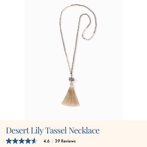 Tommy Bahama Desert Lily tassel necklace.NWT